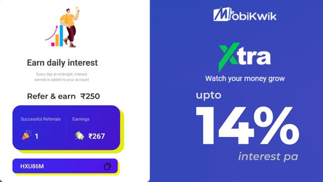 Earn Up to 14% Annual Interest on Your Money with MobiKwik XTRA