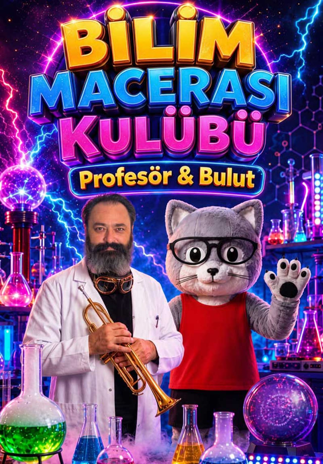
                    Bilim Macerası Kulübü - Profesör & Bulut                