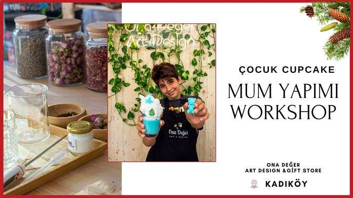 Çocuklar İçin Cupcake Mum Yapım Atölyesi