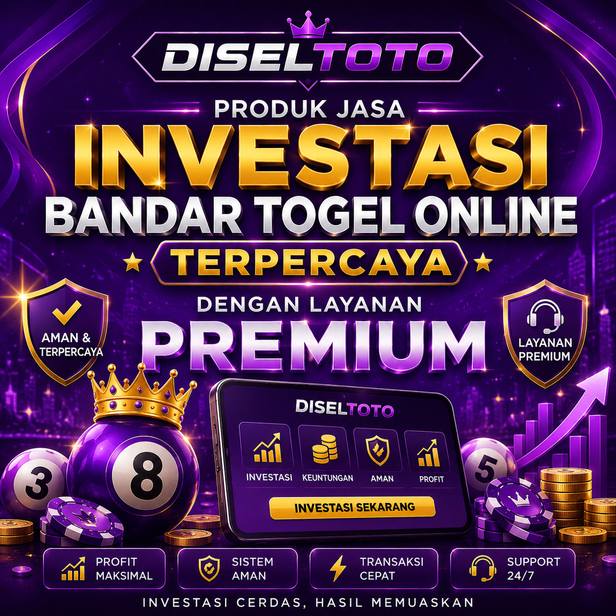 DISELTOTO⍣ Produk Jasa Investasi Bandar Togel Online Dengan Layanan Premium