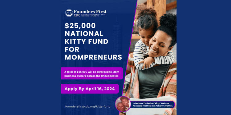 Founders First Kitty Fund: Grants for Mom-Owned Businesses