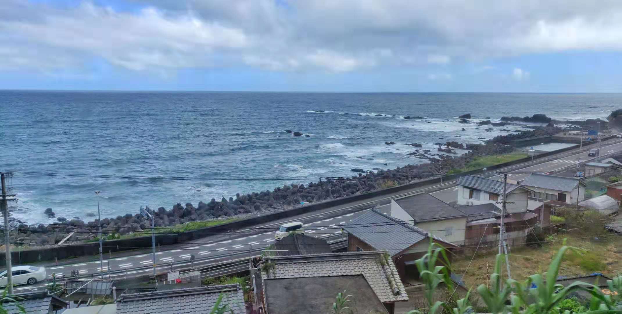 进入四国岛后,在火车上的随拍