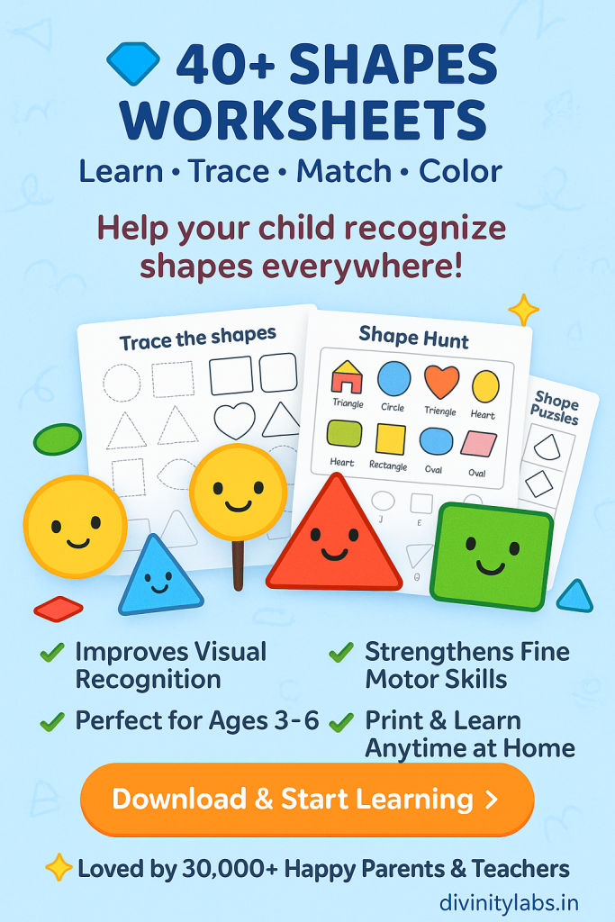 40+ Shapes Worksheet