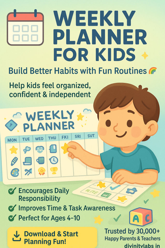Weekly Planner for Kids