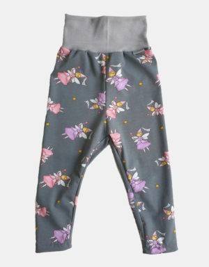 Leggings grau mit Fee / Prinzessin