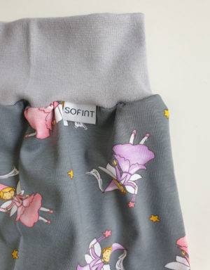 Kurze Hose grau mit Fee / Prinzessin