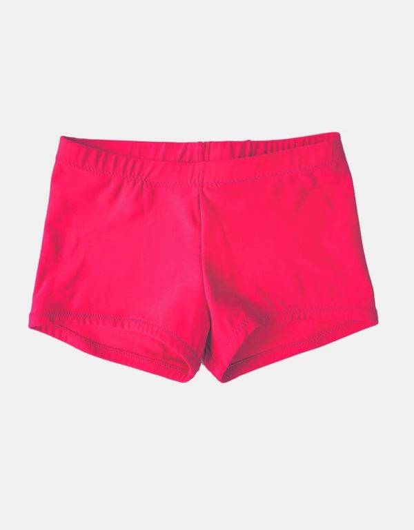 Kurze Sporthose, Turnhose neonrot-pink