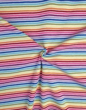 #J024 Jersey Regenbogen-Streifen