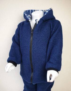 Walkjacke jeansblau, blau mit Koala