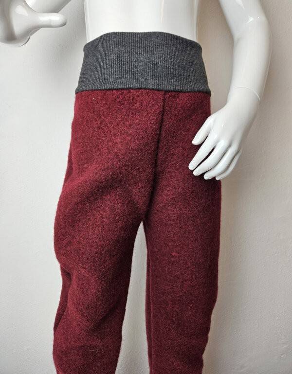 Walkhose weinrot