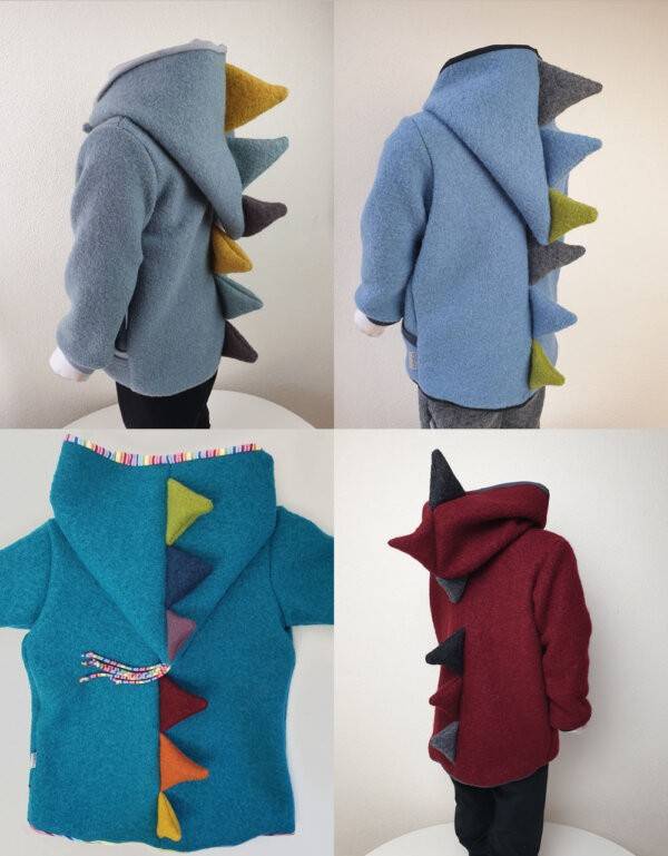 Deine Wunschjacke aus Walk mit Dinostacheln