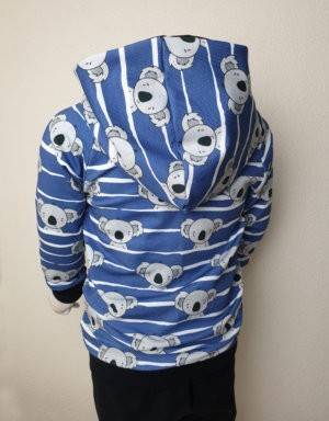 Langarm-Shirt Sweat blau mit Koala