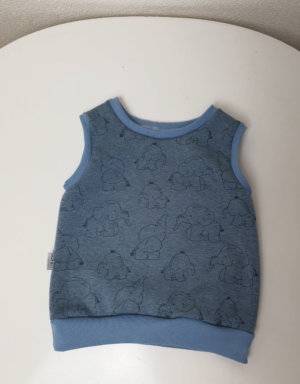 Pullunder Happy-Fleece blau mit Elefant