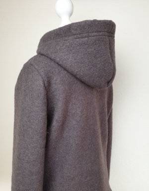 Damen Pullover / Hoodie aus Walk taupe (tailliert)