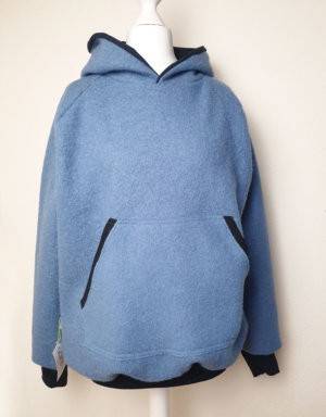 Damen Pullover / Hoodie aus Walk blau (gerade)