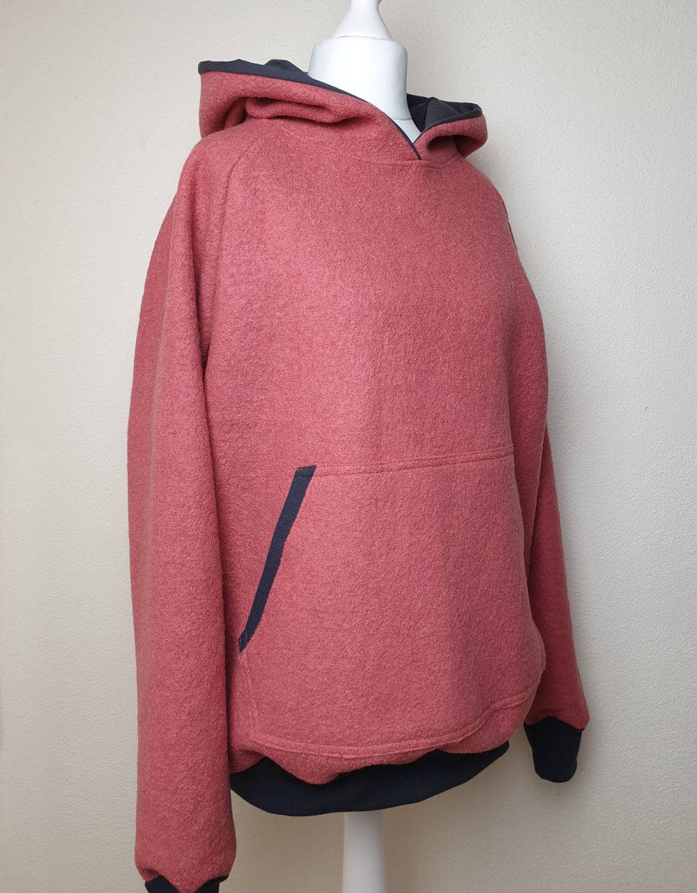 Damen Pullover / Hoodie aus Walk grapefruit (gerade)