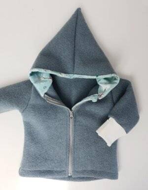 Walkjacke mintgrün, mintgrün mit Mäuse