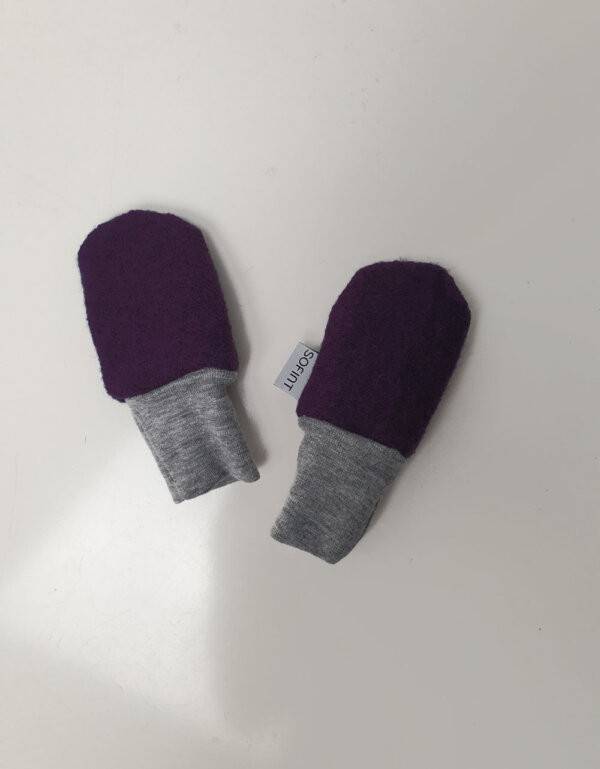 Walk-Handschuhe aubergine