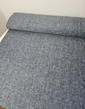 #L001 Leinen blau meliert