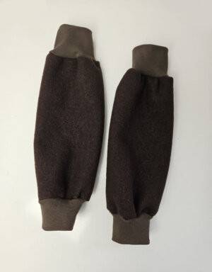 Stulpen aus Walk braun