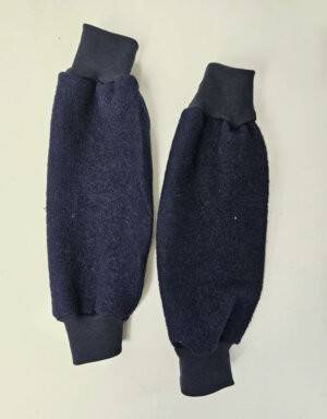 Stulpen aus Walk dunkelblau