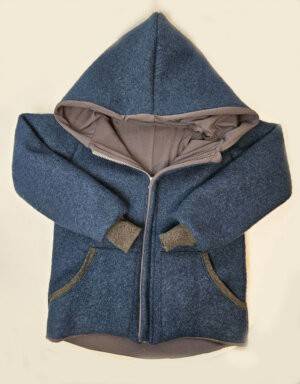 Walkjacke dunkelpetrol, dunkelgrau
