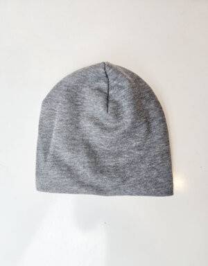 Wendemütze Sweat grau meliert