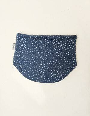 Halssocke blau mit Strichen