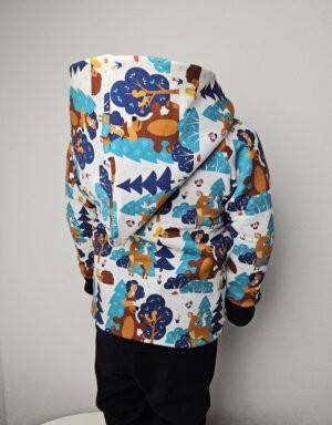 Langarm-Shirt Jersey Bär im Wald
