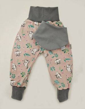 Pumphose zart rosa mit Elefant und Blatt