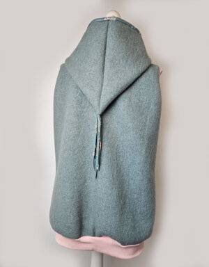 Damen Pullunder aus Walk mint-grün