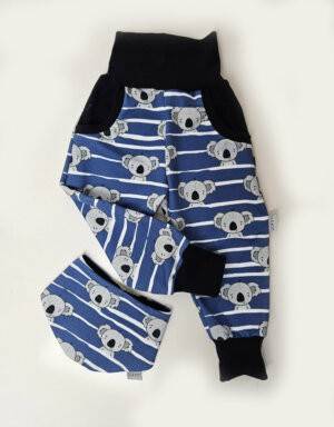 Pumphose Sweat blau mit Koala