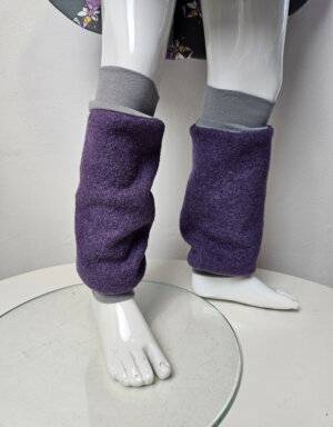 Stulpen aus Walkloden lavendel