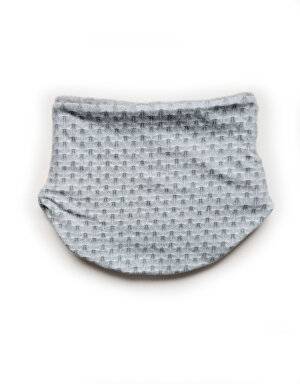 Halssocke Bio-Jersey grün gemustert