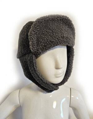 Skimütze aus Walk dunkelgrau Skimütze aus Walk dunkelgrau