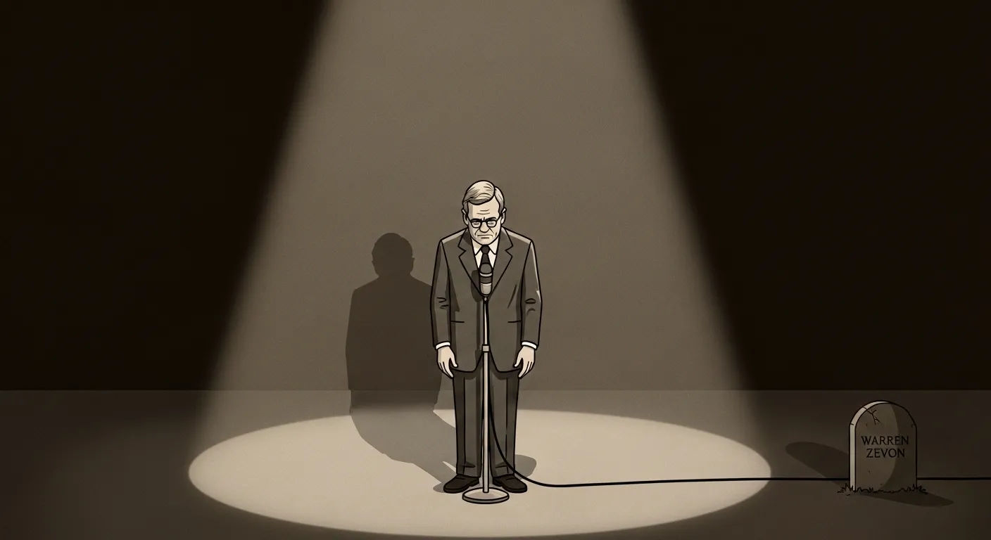 David Letterman Announces Warren Zevon Death Emotional Tribute