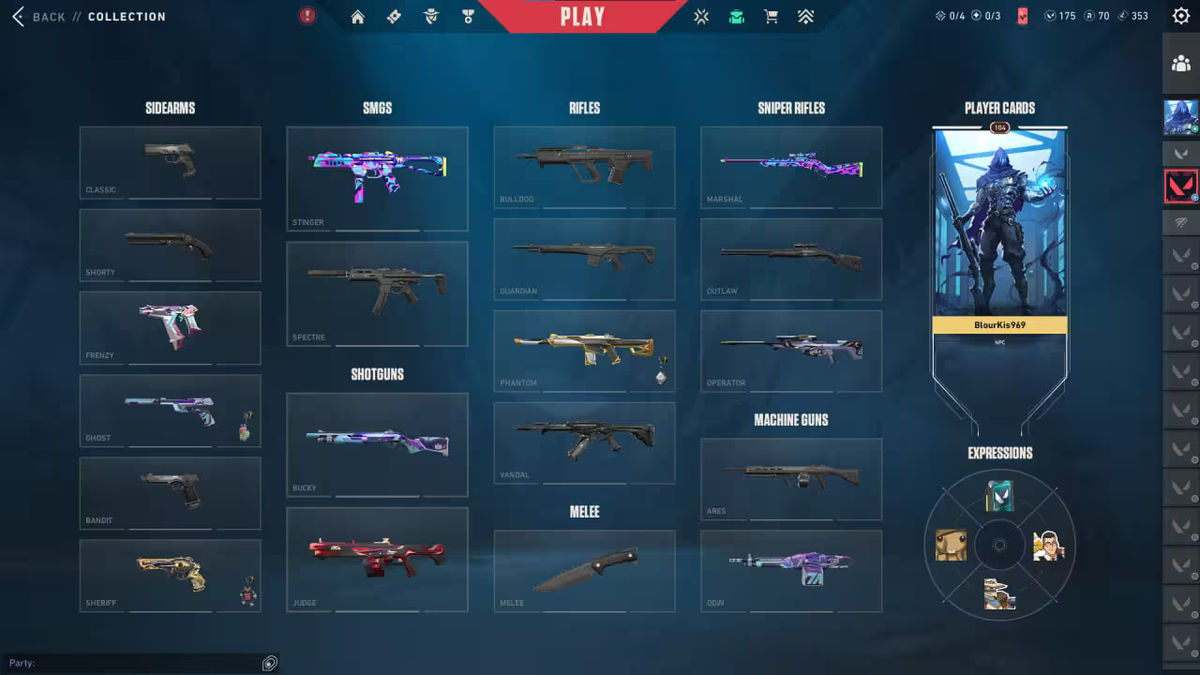Valorant Account Eu Inventory: 25 Skins