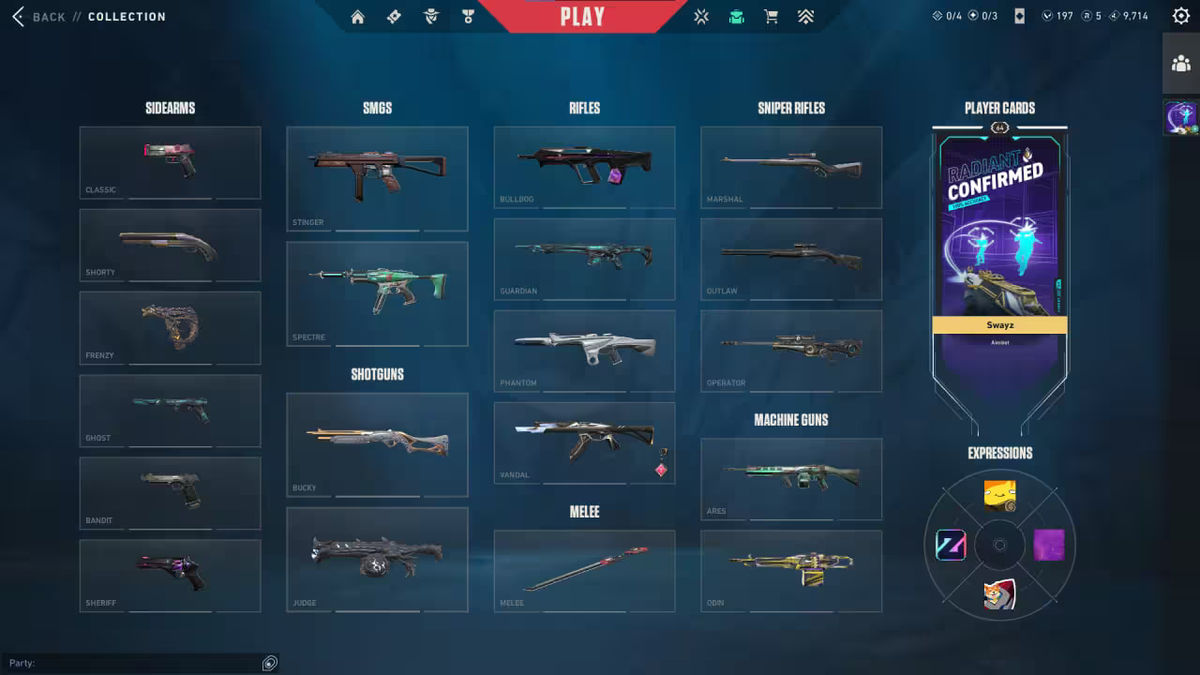 Valorant Account NA Inventory: 60 Skins
