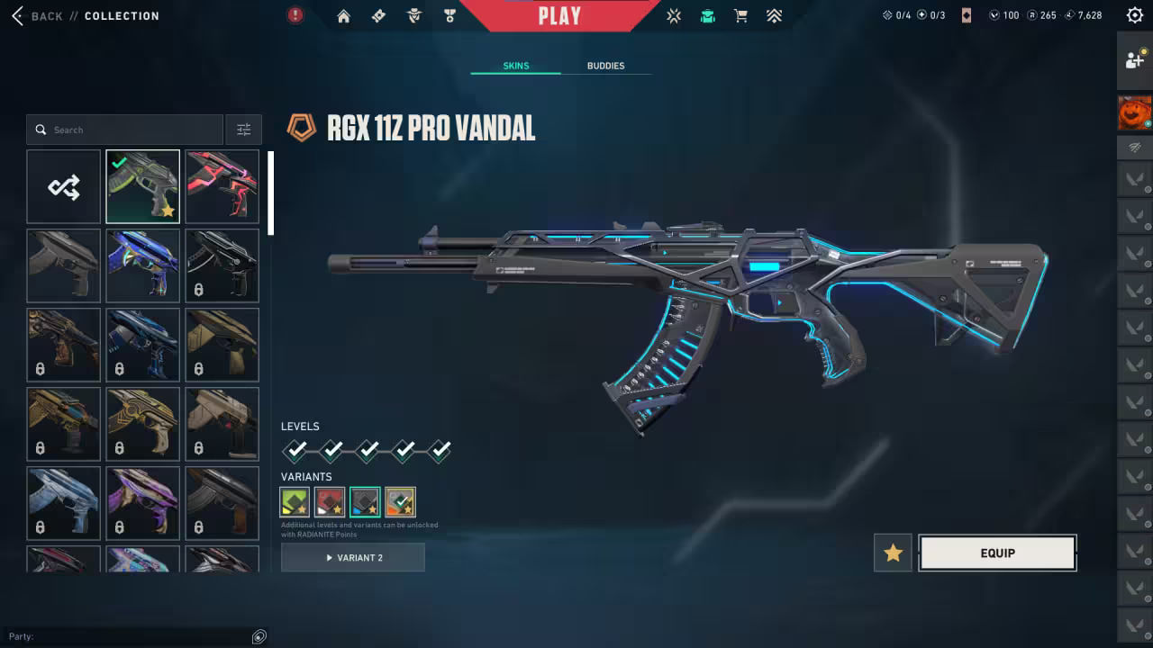 Аккаунт Valorant EU - 44 Скинов - RGX 11z Pro,Prime//2.0 — Заброшен