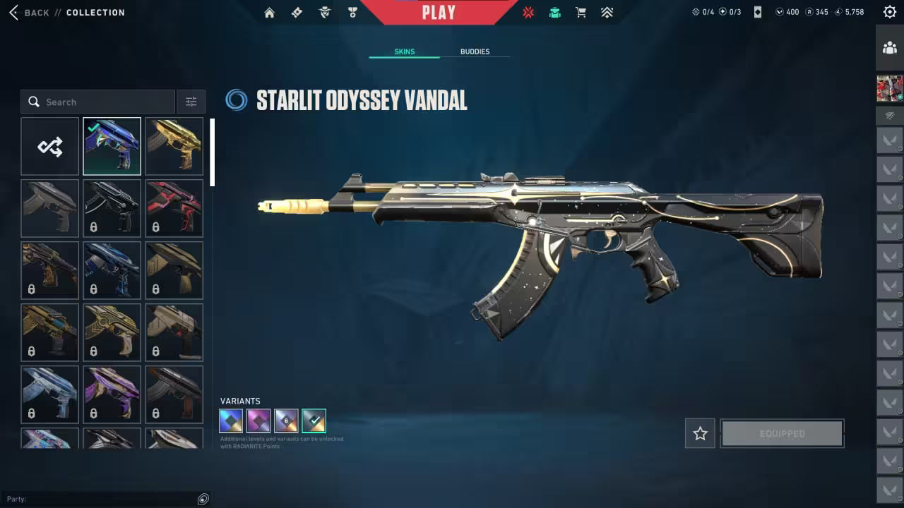 Аккаунт Valorant EU - 34 Скина - Ion,Starlit Odyssey - Заброшен 