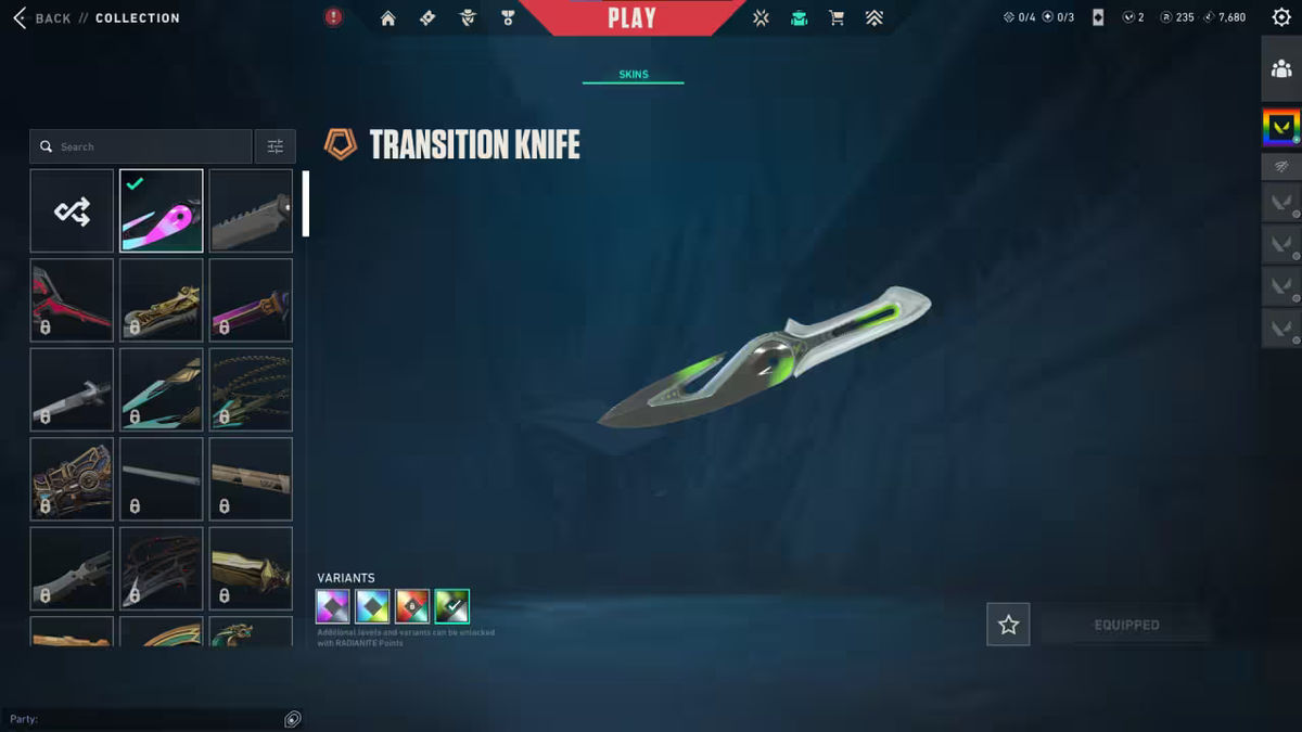 Valorant Transition Knife 