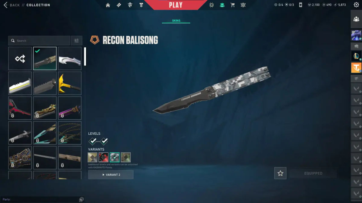 Valorant Recon Knife 