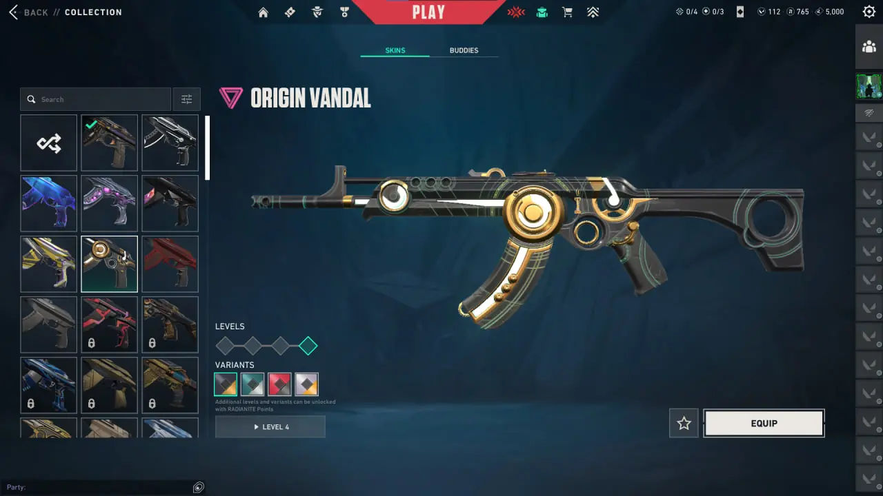 Аккаунт Valorant AP — 125 скинов — Origin Vandal, Magepunk — Заброшен 