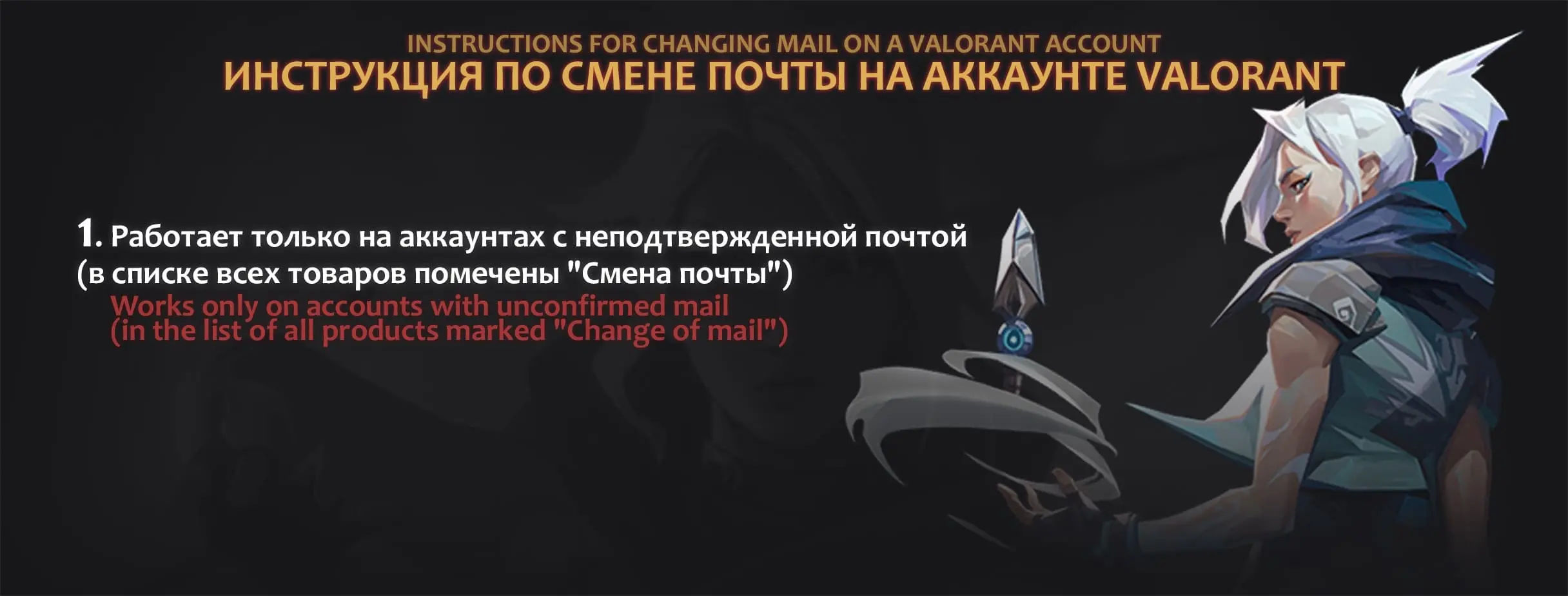 Инструкция по смене почты Valorant