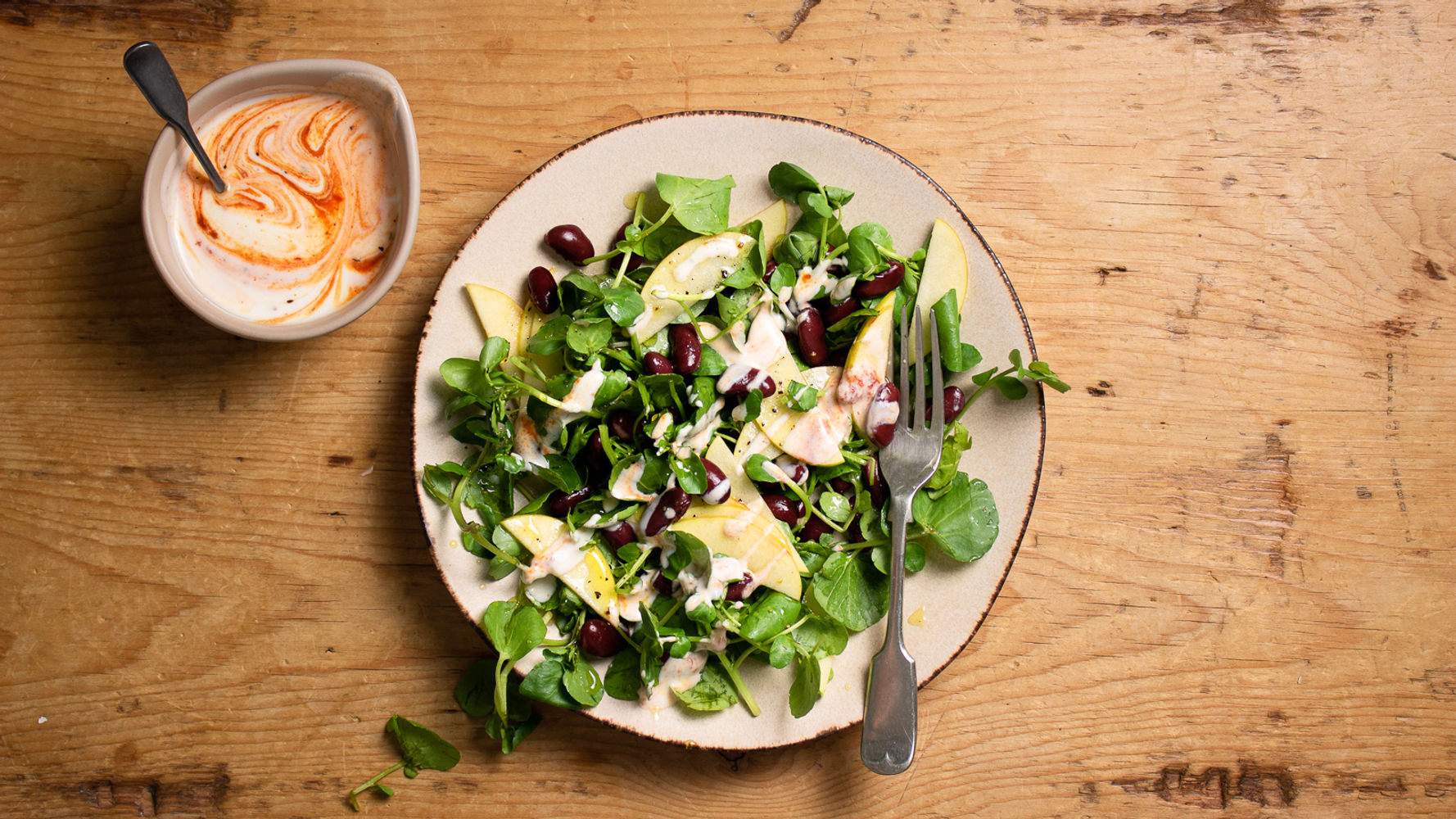 Apple, Yoghurt, Sumac & Watercress Salad