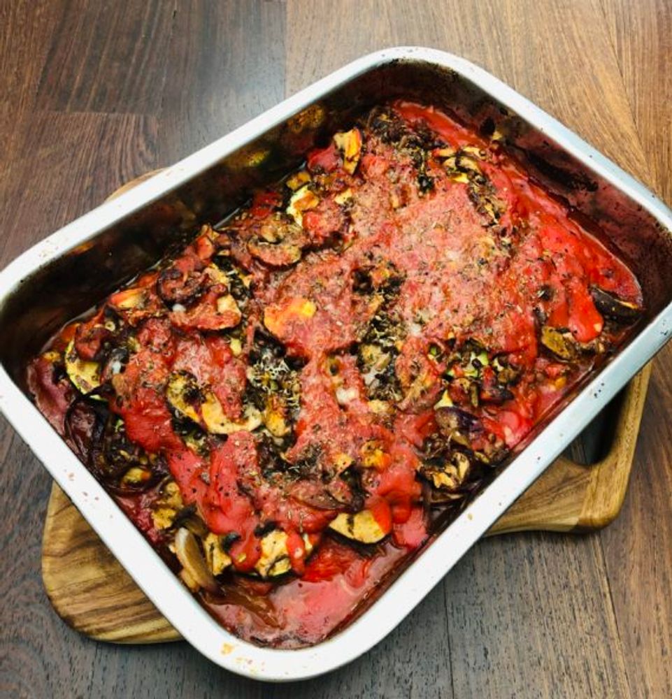 Big Batch Aubergine Bake