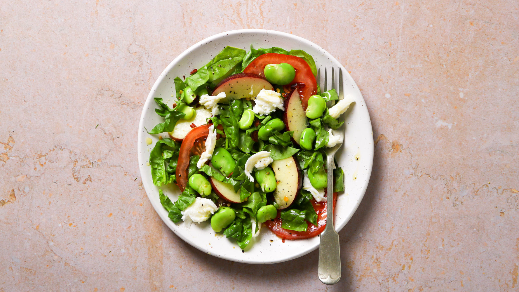 Nectarine and Broad Bean Salad