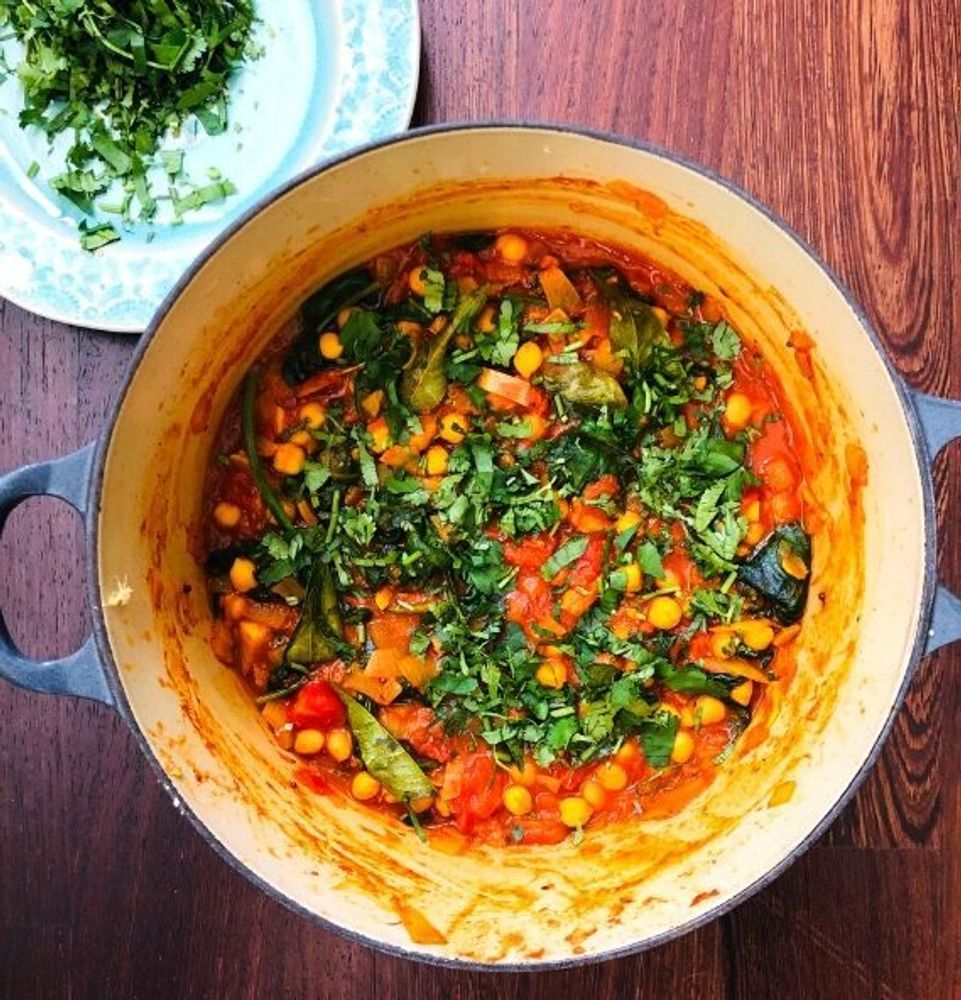 Spinach and Chickpea Saag