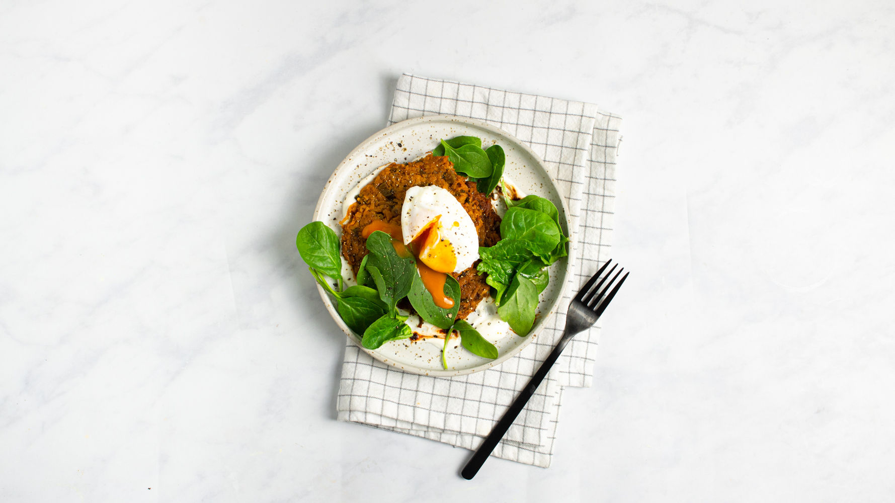 Sweet Potato Rosti with Poached Eggs