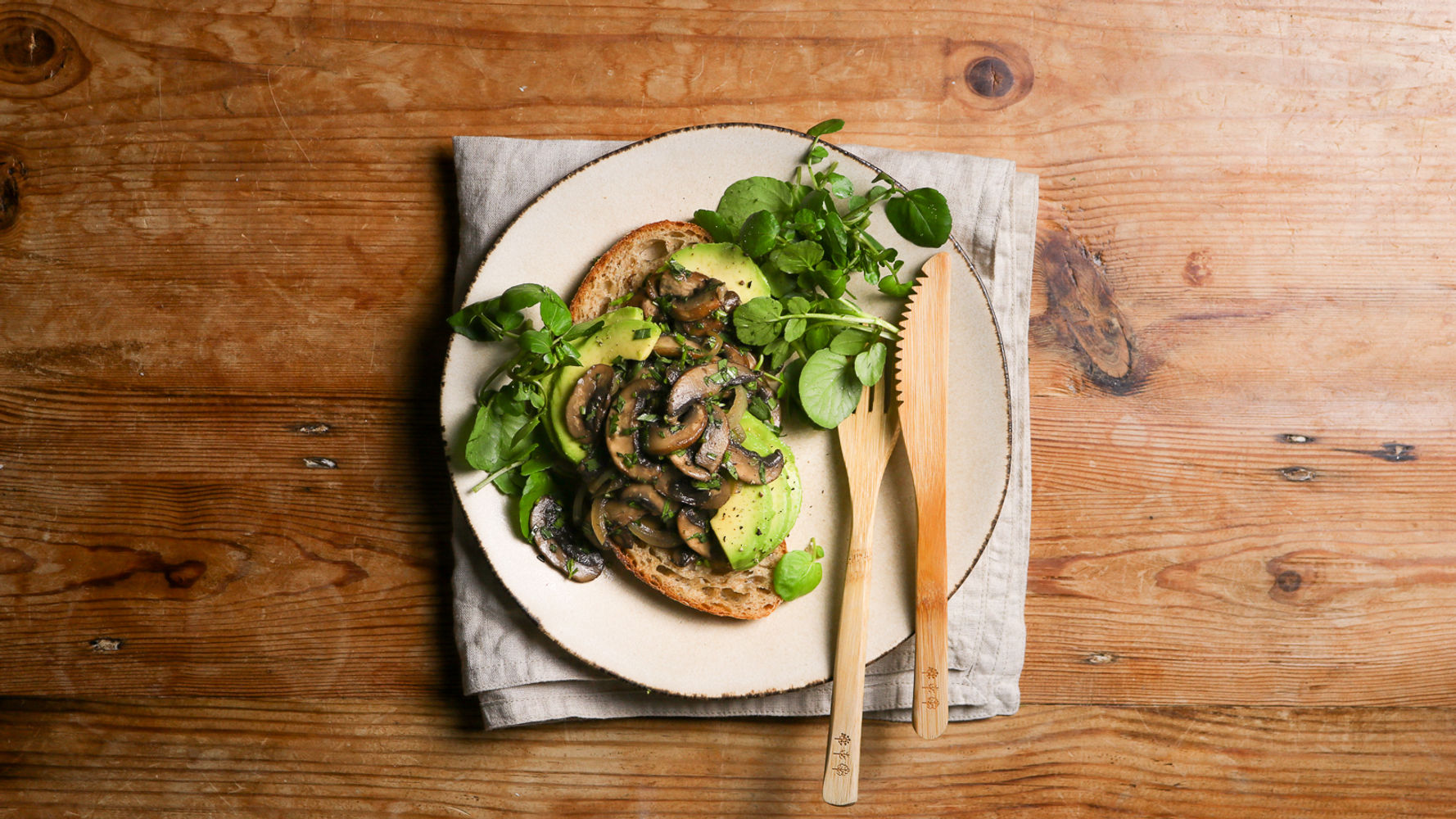 Tarragon Mushrooms on Toast